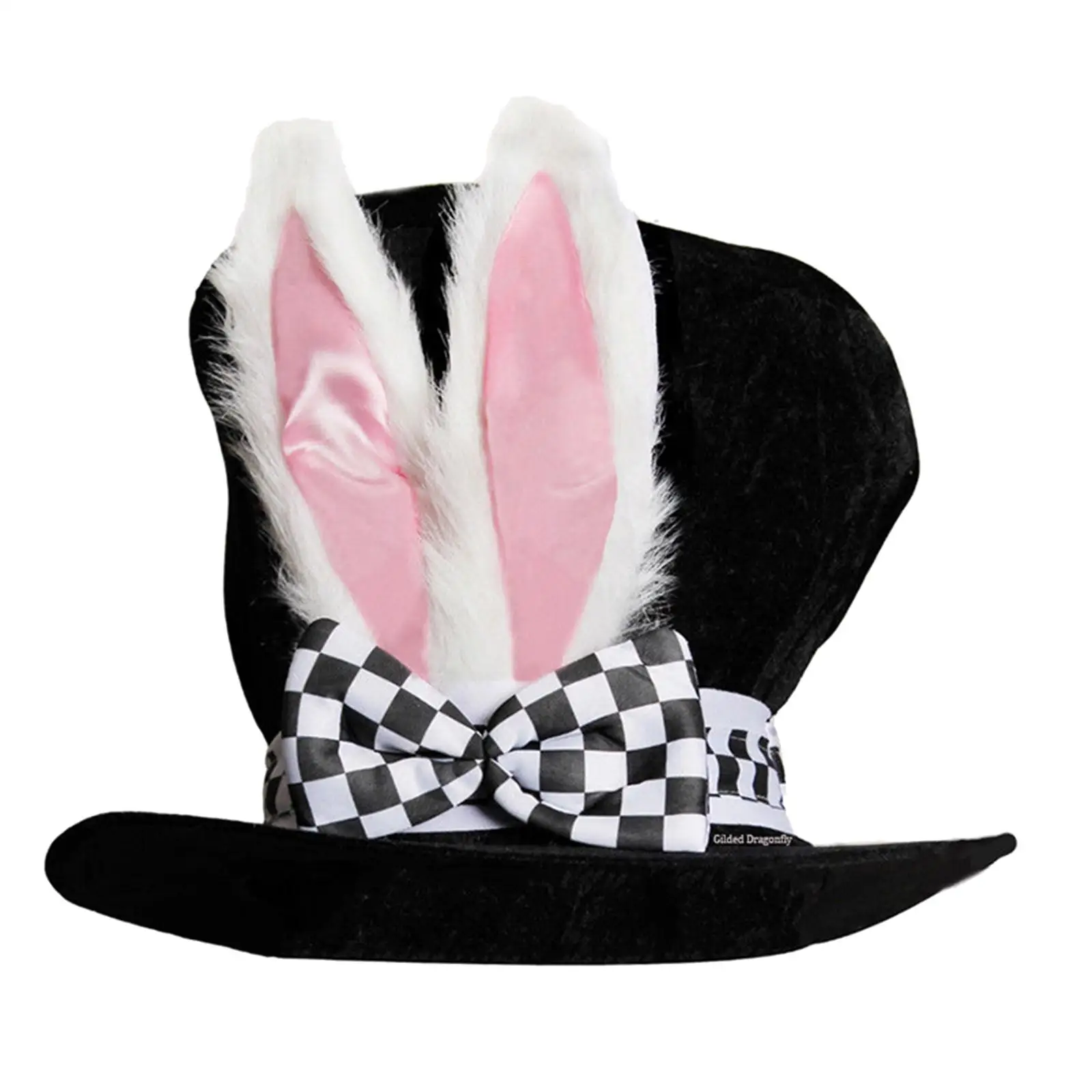 Man Velvet Bunny Ear Top Hat Cute Seasonable Hand Wash Dress up Hat Easter Bonnet Fun Novelty Holiday Hat ,One Size Fits All images - 6