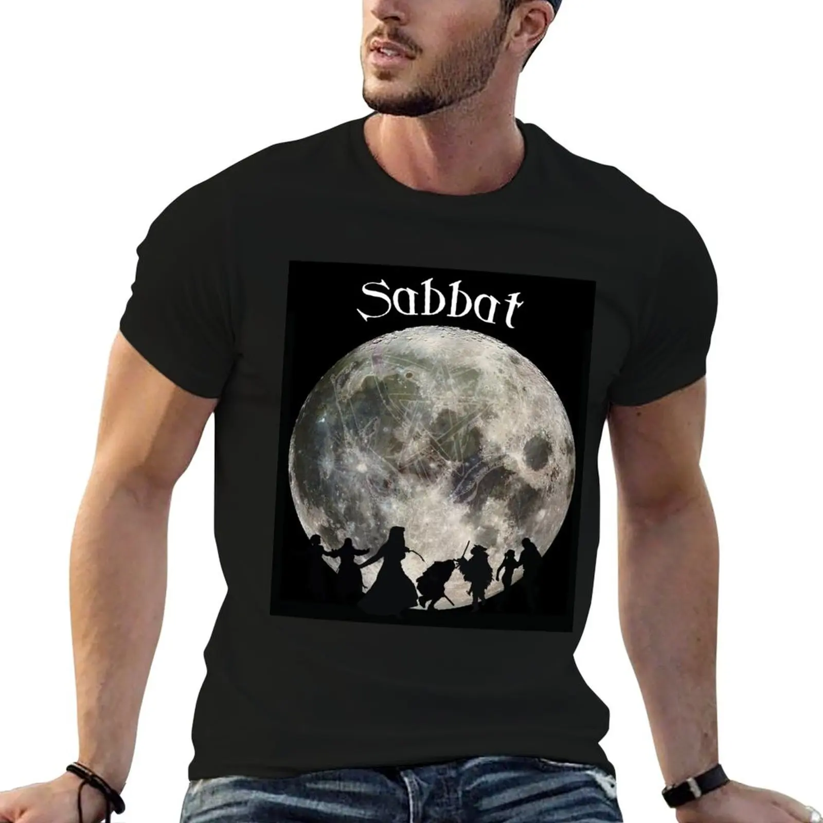 Фото Футболка Sabbat, забавные футболки, хлопковая футболка, мужские хлопковые мужские футболки для мужчин, повседневная футболка №4