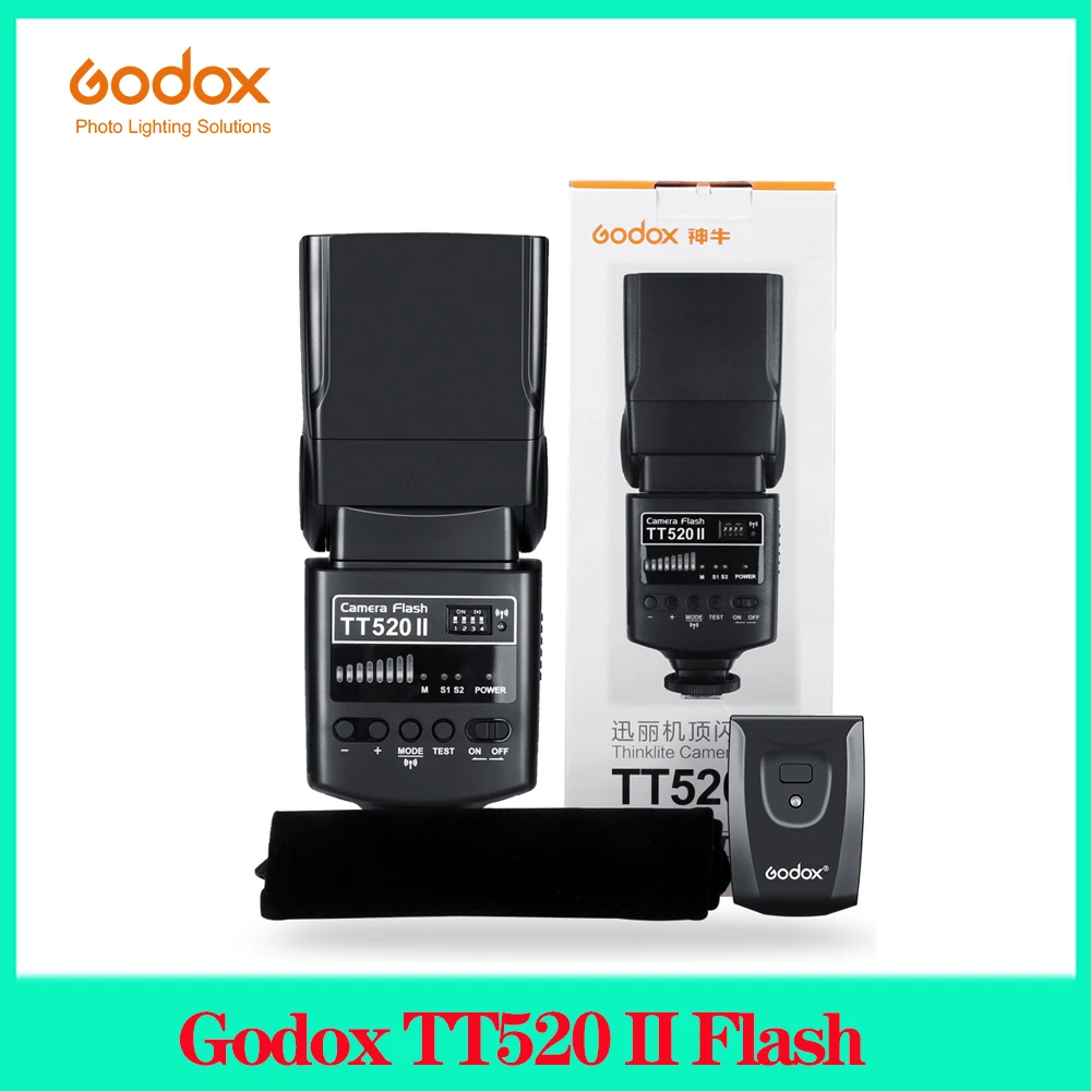 

Godox TT520 II Flash TT520II with Build-in 433MHz Wireless Signal + Flash Trigger for Canon Nikon Pentax Olympus DSLR Cameras