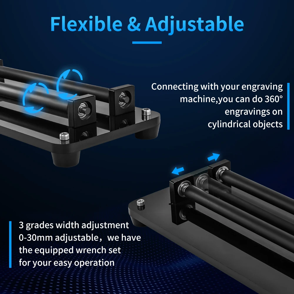 Вращающийся ролик с ЧПУ Y-axis вращающийся гравировальный модуль лазерный гравер