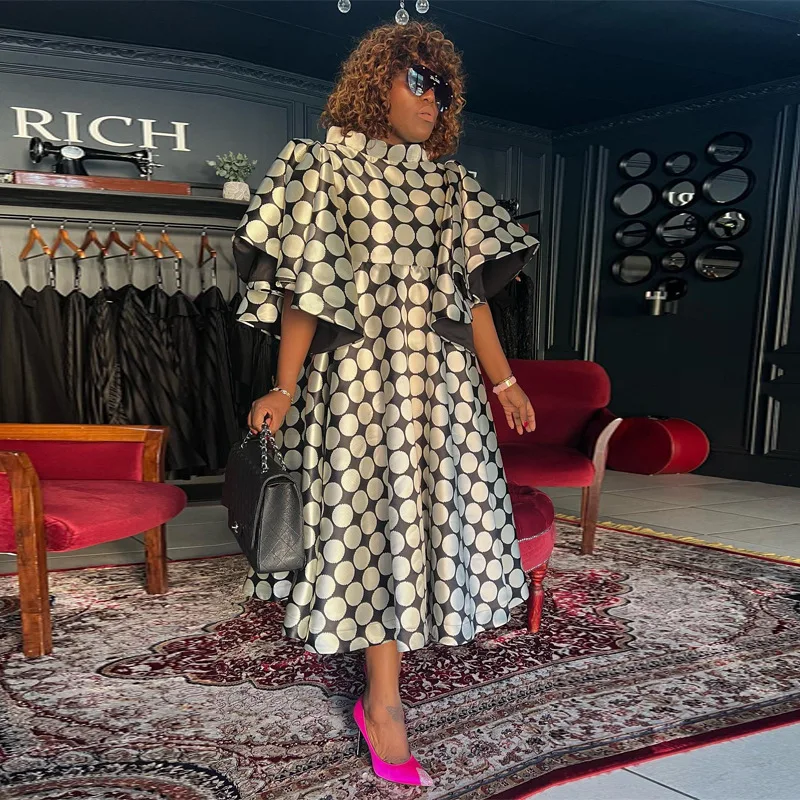 

Print Traditional Dashiki African Party Long Dresses for Women Plus Size Robe Africaine Femme Kaftan Maxi Dress Africa Clothing