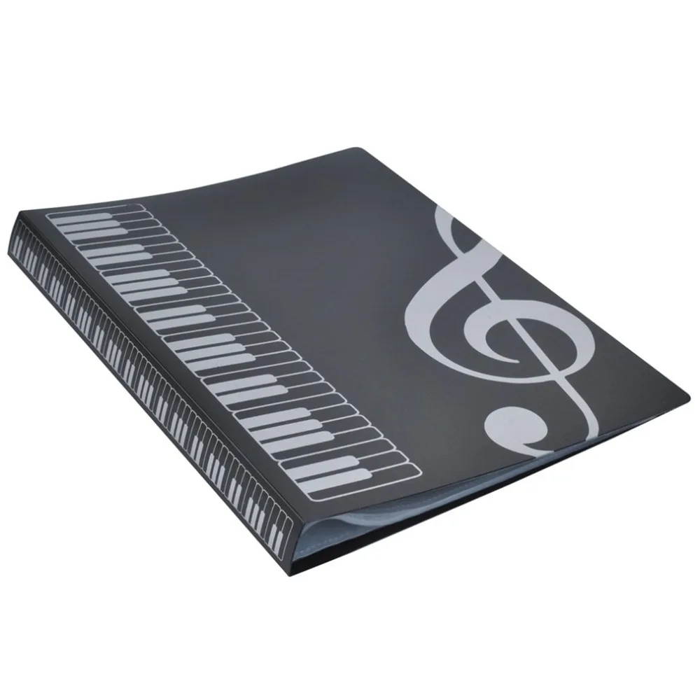 A4 Music Book Folders 40 Sheets Waterproof Piano Score Band Choral Insert-type File Folders Storage organizador de escritorio