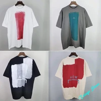 2022 a cold wall t shirt men women 11 tags industrial style a cold wall top tee acw high street color block paint graffiti