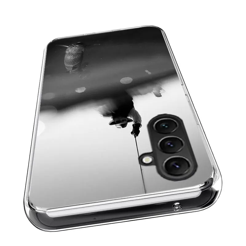 Прозрачный телефон Hunter Man Fishing Dog для Samsung Galaxy A55 A35 A25 A15 A05S A04S A14 A24 A34 A54 A03S A13 A23 A33 A53 A73