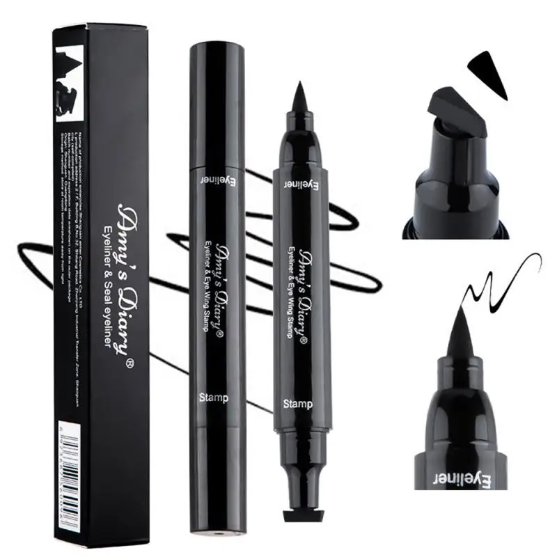 

Seal Eyeliner Double Head Mark Eyeliner Makeup Star Triangle Quick Drying Non Smudging Waterproof Liquid Eyeliner Eye Cosmetic