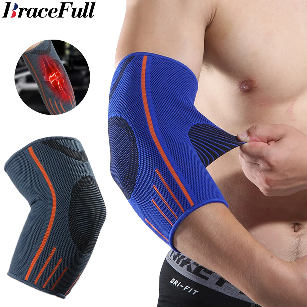 

Elbow Brace Compression Support Sleeve for Tendonitis Tennis Golfer Elbow Treatment Arthritis Workouts Weightlifting Reduce Pain