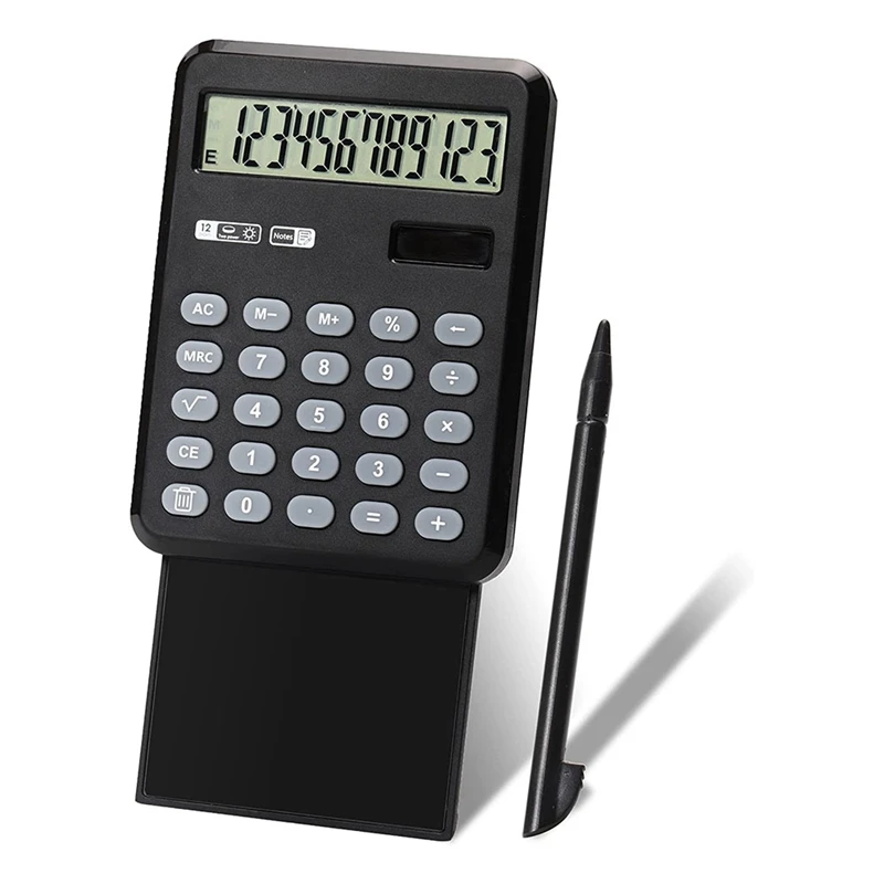 

Карманный калькулятор на солнечной батарее, 12-разрядный Настольный калькулятор с двойной мощностью для офиса и дома