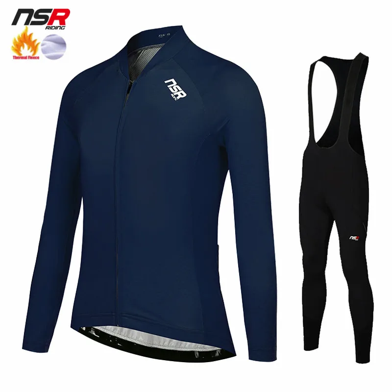 

NSR 2022 зимняя флисовая велосипедная Джерси с длинным рукавом, топы, горный велосипед, дышащая быстросохнущая рубашка, велосипедная одежда, до...
