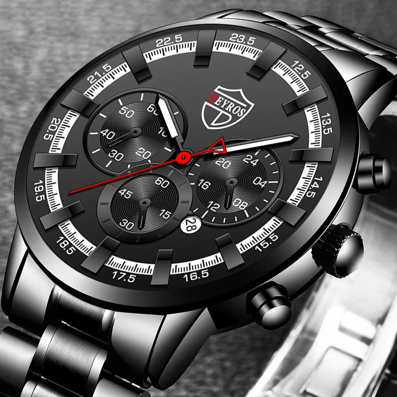 

2022 Fashion Gold Watch Men Top Brand Wristwatches Water Resistant Watch Steel Belt Perfect Gift Boyfriend Gifts Heren Horloge