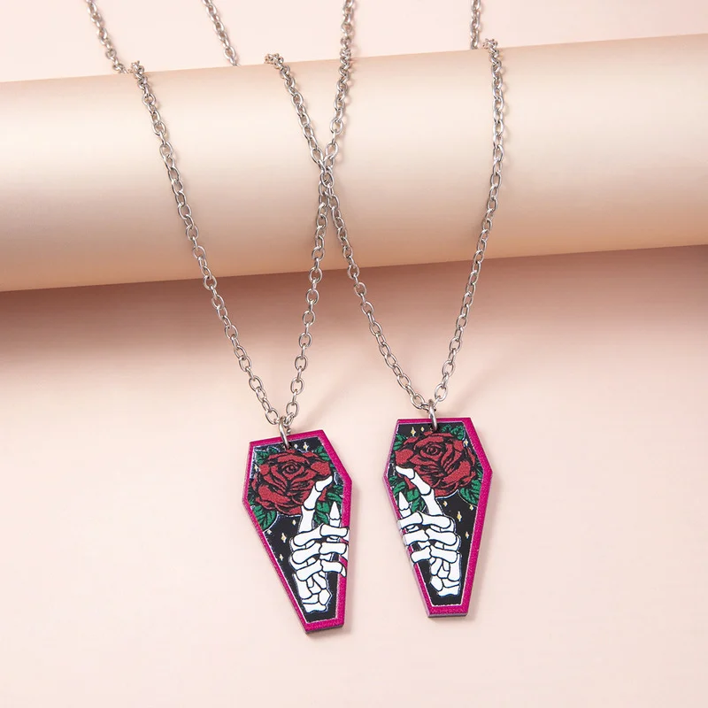 Набор из Акриловой Подвески с кулоном в виде цветка розы | Украшения и аксессуары