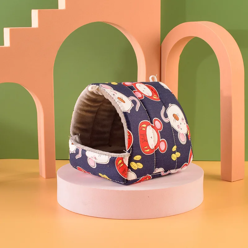 hamster house guinea pig nest small animal sleeping bed winter warm cotton mat soft accessories for rodentguinea pigrat free global shipping