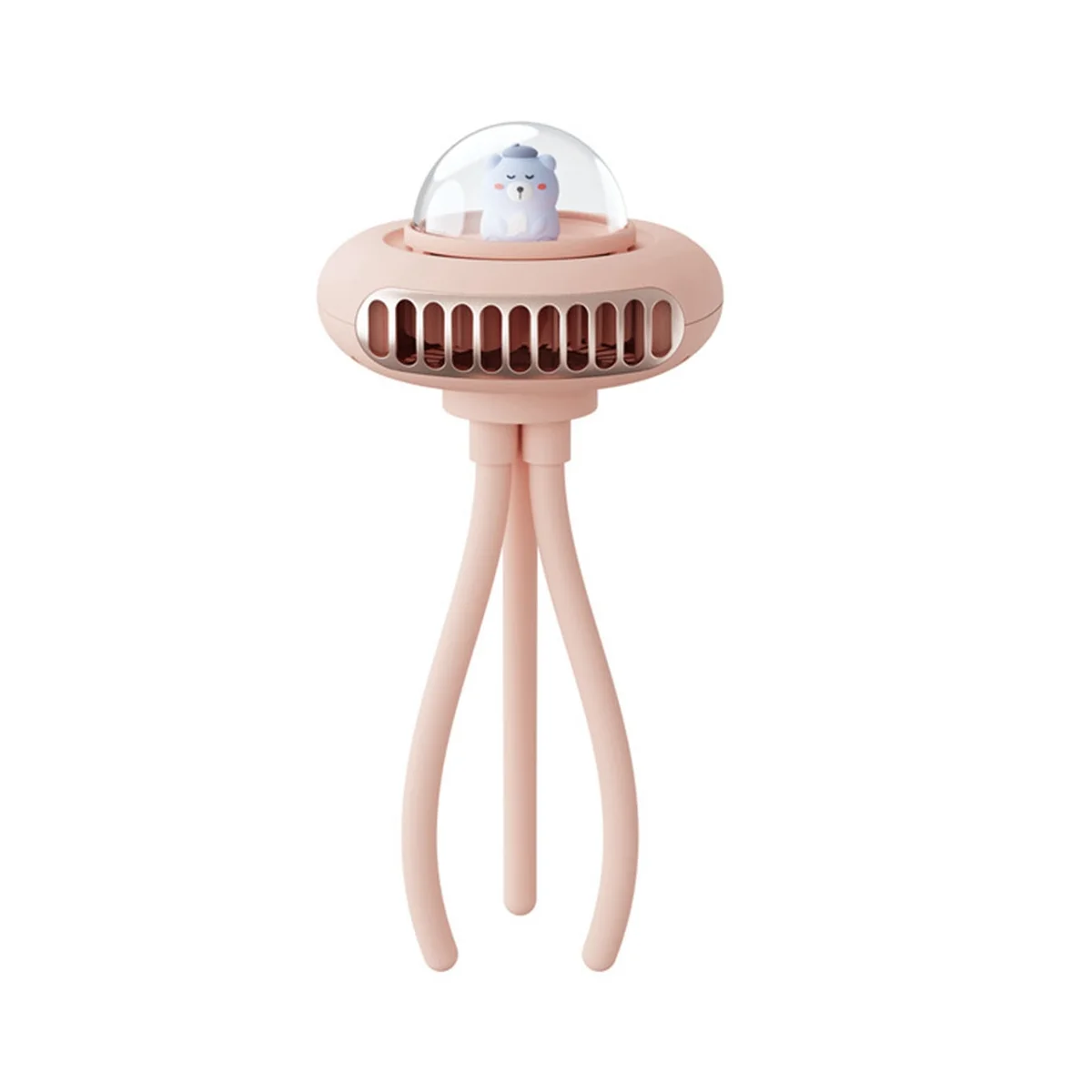 

Stroller Fan Portable Flexible Tripod Clip-On Fan 4 Speed Handheld Personal Fan for Car Crib Bike Treadmill, Pink