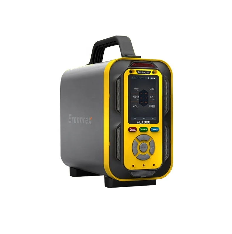 

portable 6 in 1 multi compound gas detector CO O2 H2S EX CO2 NOX Nitrogen oxides 6 gas analyzers gas tester with inner pump