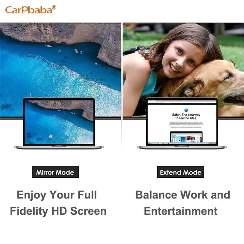 Carpbaba 4K DP-HDMI-совместимый адаптер 1080P папа DP-мама HDMI-совместимый кабель-конвертер