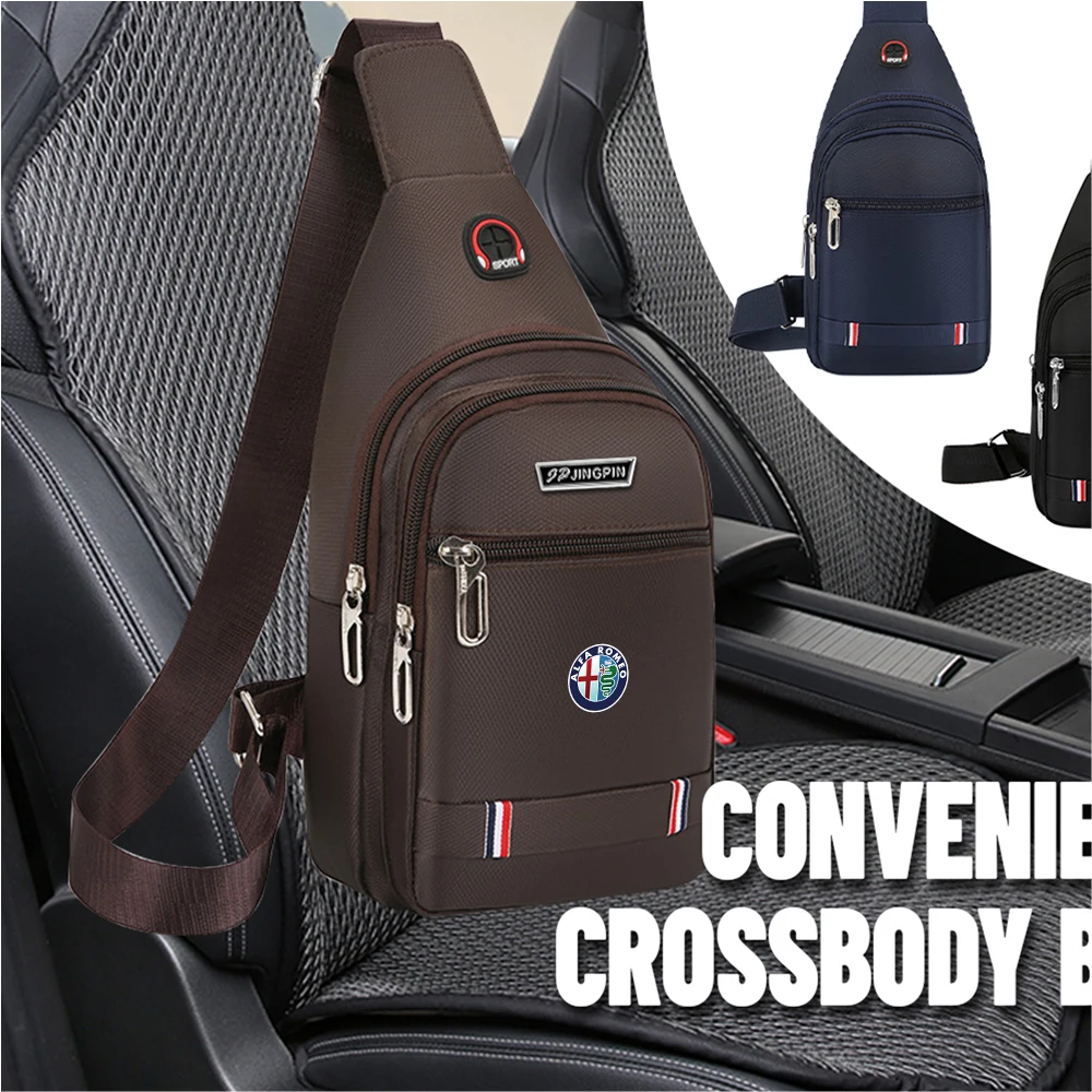 Мужская нагрудная сумка уличная повседневная с несколькими карманами модная