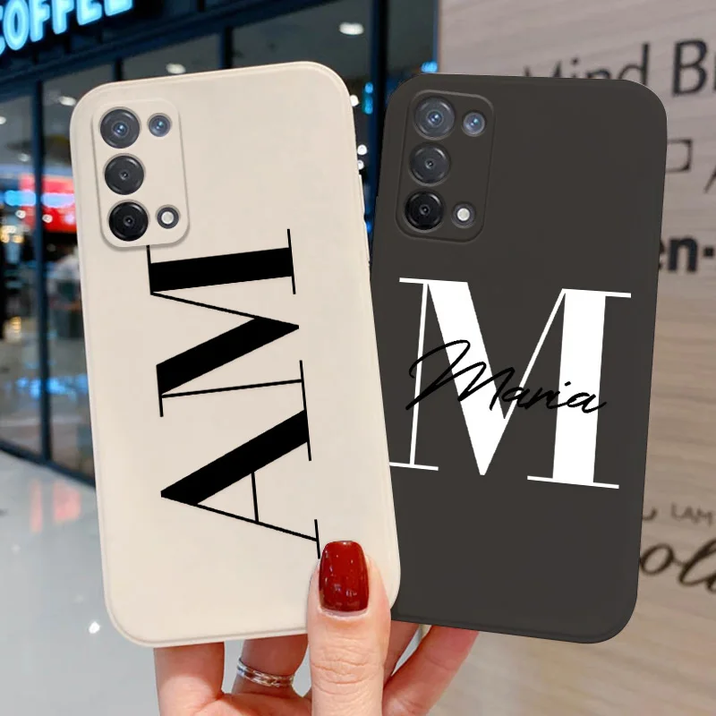

Custom Name Initial Letter Case For Huawei P30 Lite P40 P50 Case Silicon Capa Honor 50 20 Pro 9X 20S 7A 7C 8A P Smart 2021 Cover
