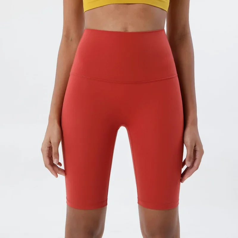 Женские шорты с завышенной талией летние леггинсы до колена для тренировок и