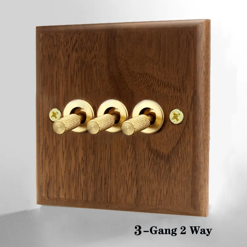 Настенный Регулируемый переключатель двухходовой накатанный латунный рычаг