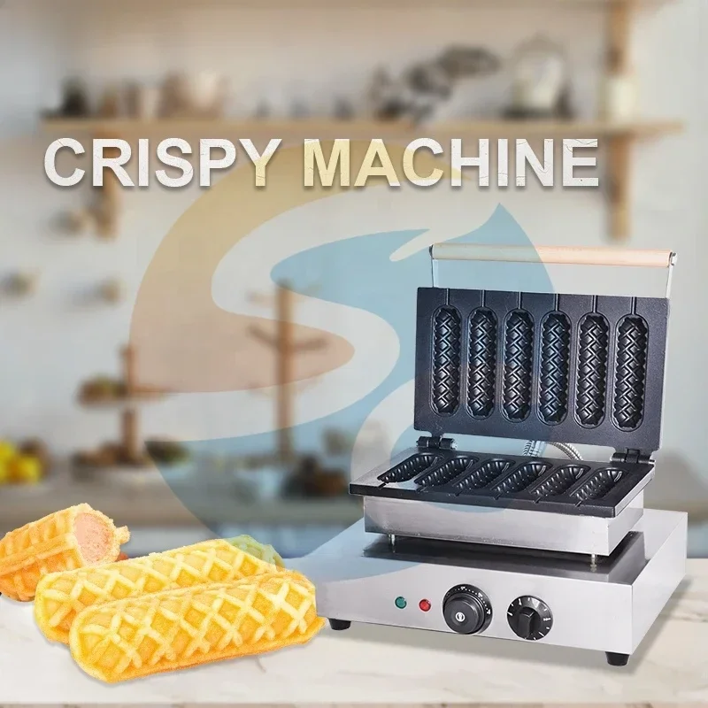 Вафельница из нержавеющей стали электрическая хрустящая машина промышленная