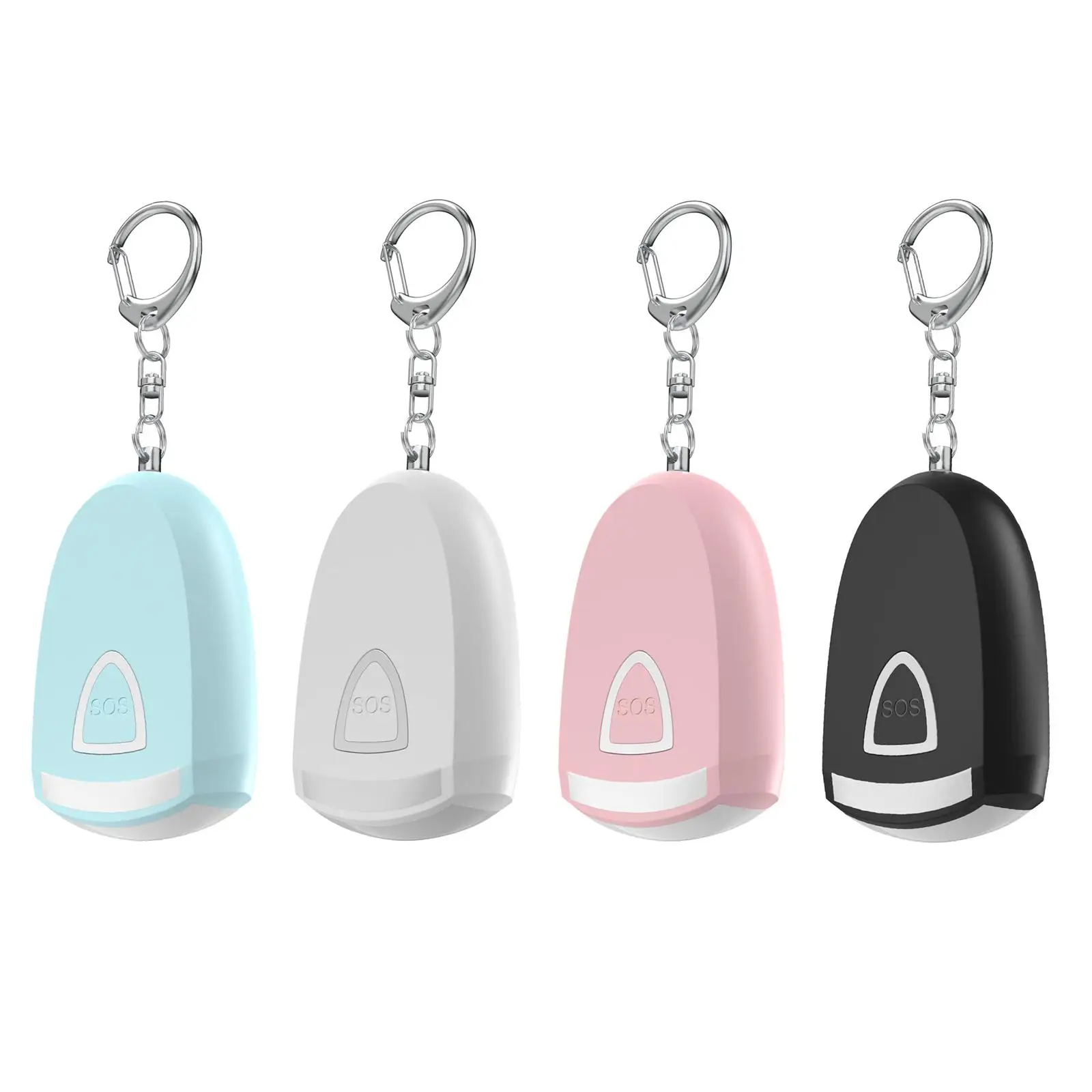 

Mini Personal Alarm Keychain with LED Flashlight Protect Protection Device USB Rechargeable Self Alarm Keychain for Elderly Kids