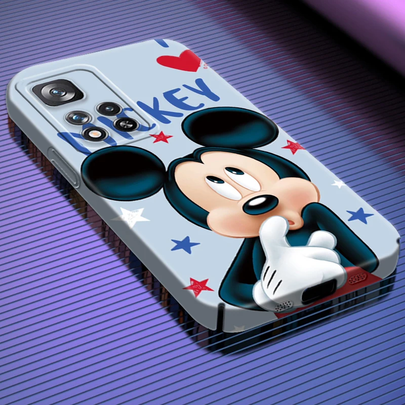 

Disney Mickey Mouse Love For Redmi Note 12 11 11T 10 10S Pro Plus 5G K60 K50 K40 K30 9A Feilin Film Hard Cover Case