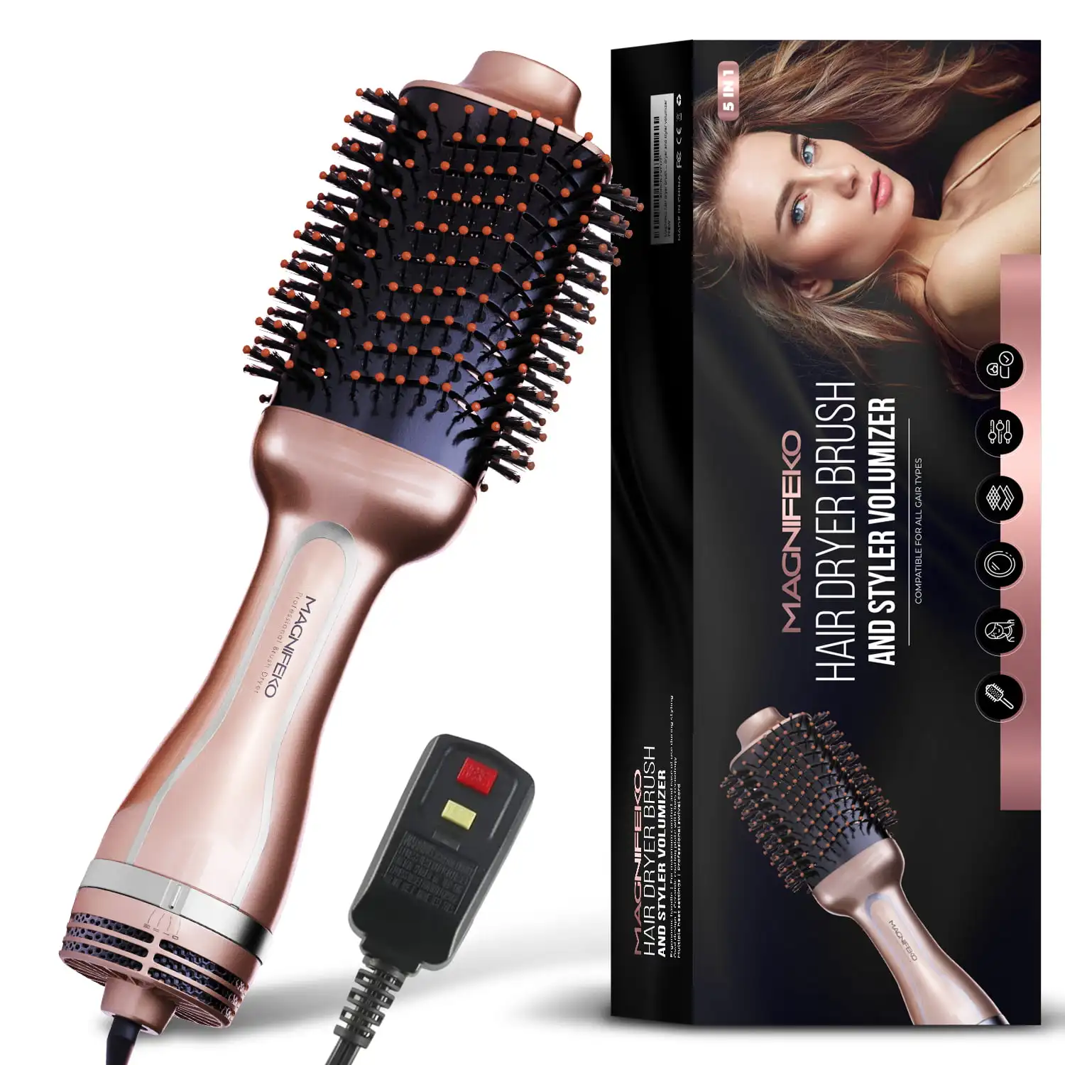 Hair Dryer Brush & Volumizer Professional Brush Hairdryer Hot Comb hair dryer brush blow dryer brush one step hair dryer and vol