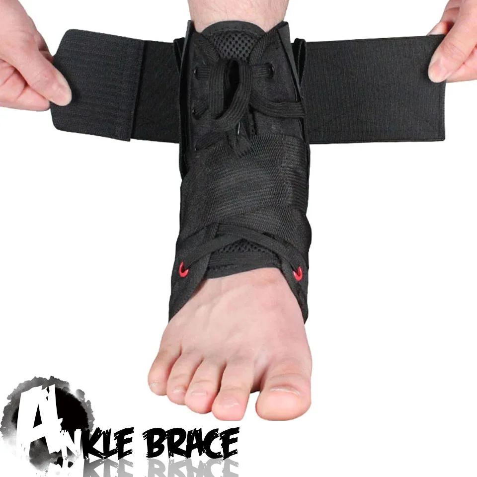 1PCS AOLIKES Ankle Brace Unterstützung Sport Einstellbare Lace Up Ankle Stabilisator Riemen für Verstauchten Fuß Kompression Socken Hülse