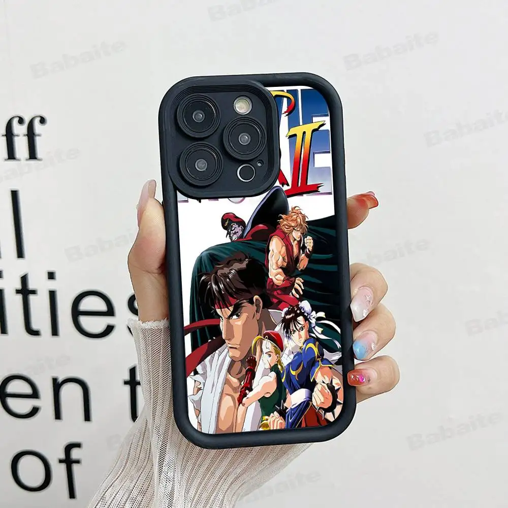 Фото Чехол для телефона Fighting Game S-Street F-Fighter для iPhone 17 16 15 14 13 12 11 Air Plus Pro Max, мягкая задняя крышка №5