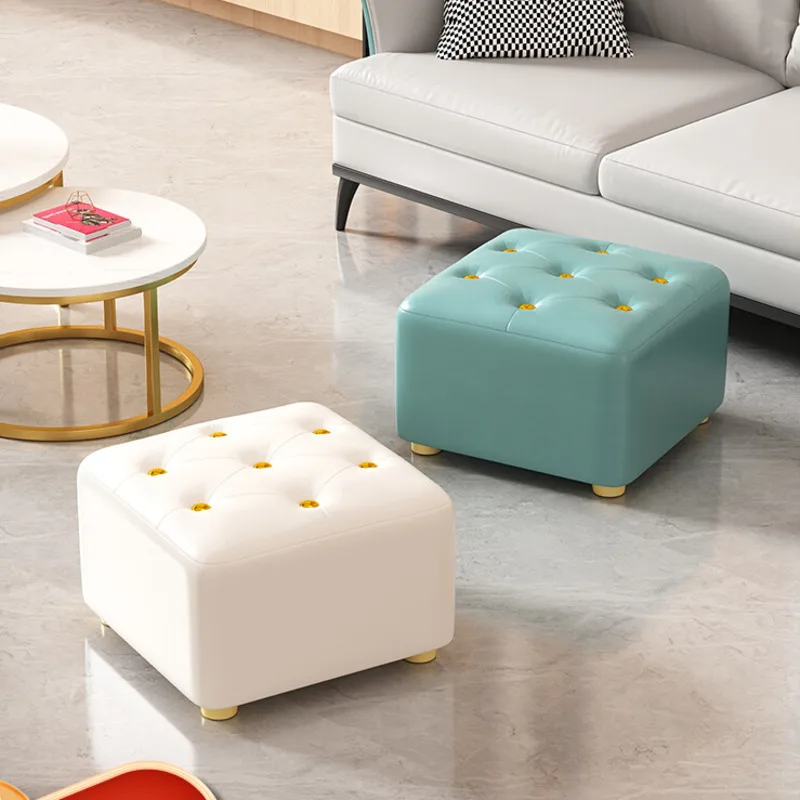 

Home Step Stool For Adults Living Room Creative Children's Stool Light Luxury Home Bench Soft Seat Stool Simple Nordic Furniture