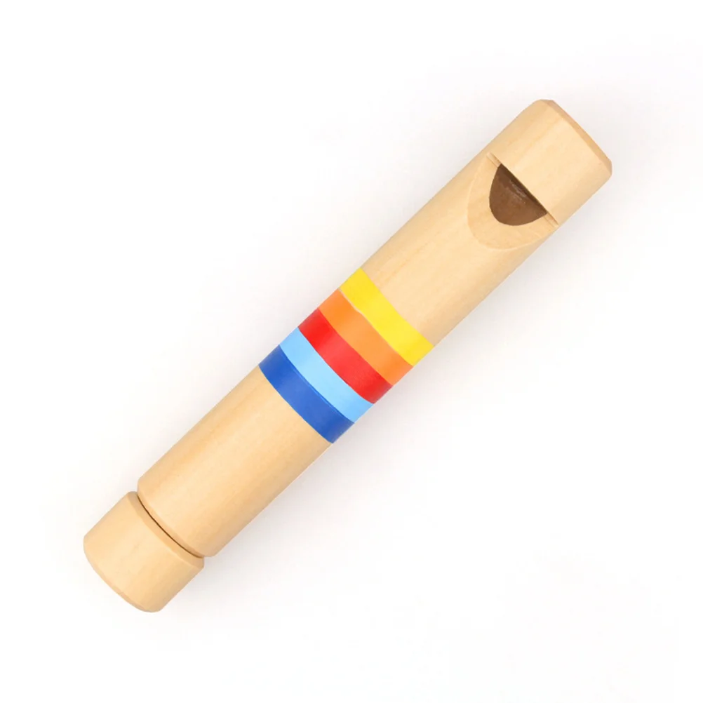 

Wooden Whistle Wooden Recorders Flute Push Whistle for Kids Children Educational Learning