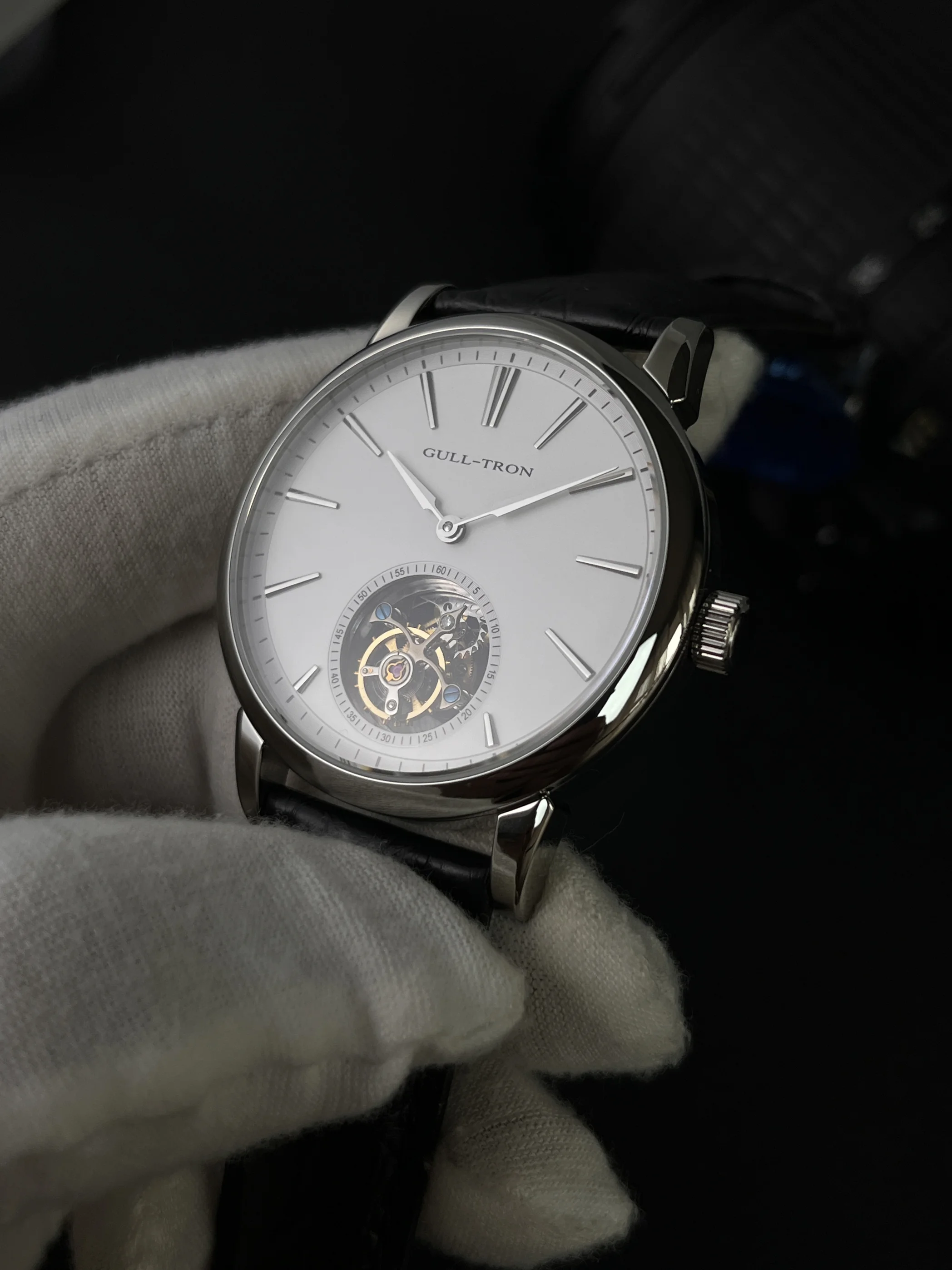 Фото Механизм Seagull Tourbillon ST8000, механические мужские часы с ручным управлением, цветной циферблат, модный литературный и популярный стиль №1