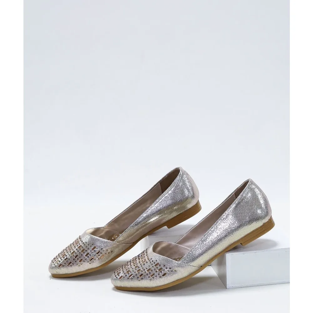 

Золотая балерина с фианитами Dorlie