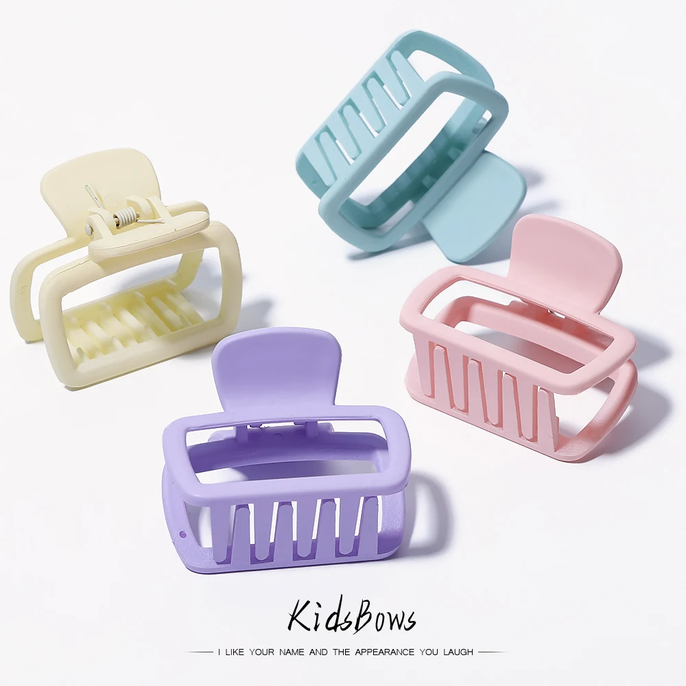 

Новые модные геометрические квадратные акриловые однотонные искусственные головные уборы для женщин и девушек крабы для конского хвоста оптовая продажа