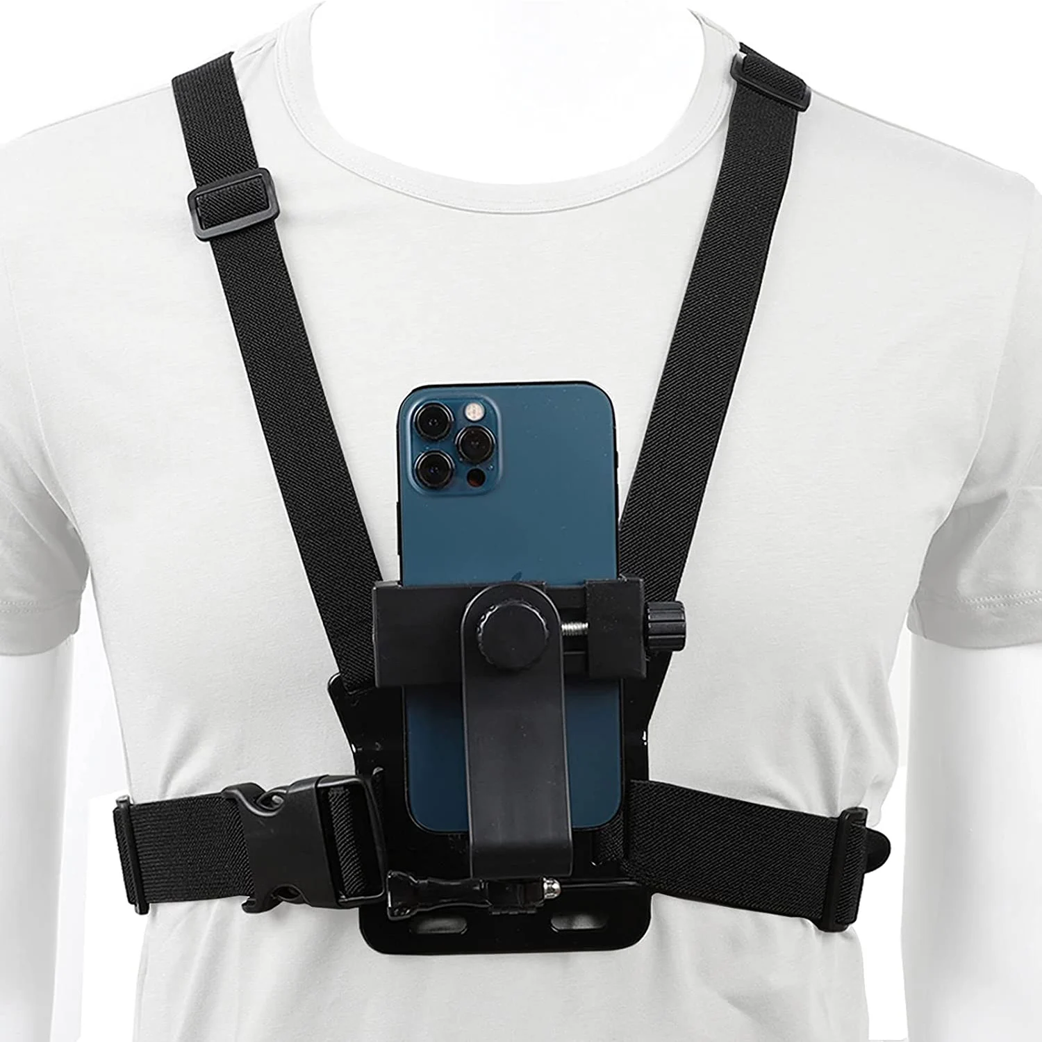 

Mobile Phone Chest Mount Harness Strap Holder Cell Phone Clip Action Camera POV for Huawei Samsung iPhone Plus