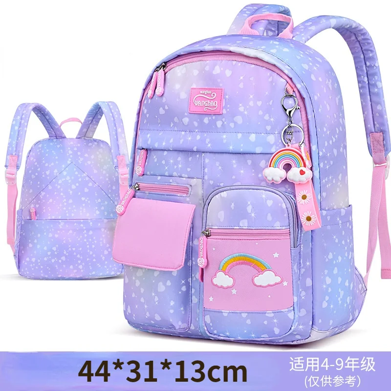 2022 fashion rainbow children school bags for girls waterproof Children's school backpacks kids schoolbag book bag mochilas