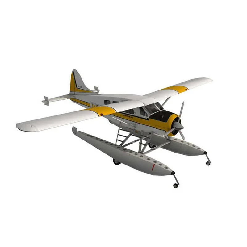 

1:32 DHC-2 beaver seaplane Animal Sculpture airplane Papercraft bedroom Living Room handmade DIY Geometric origami model