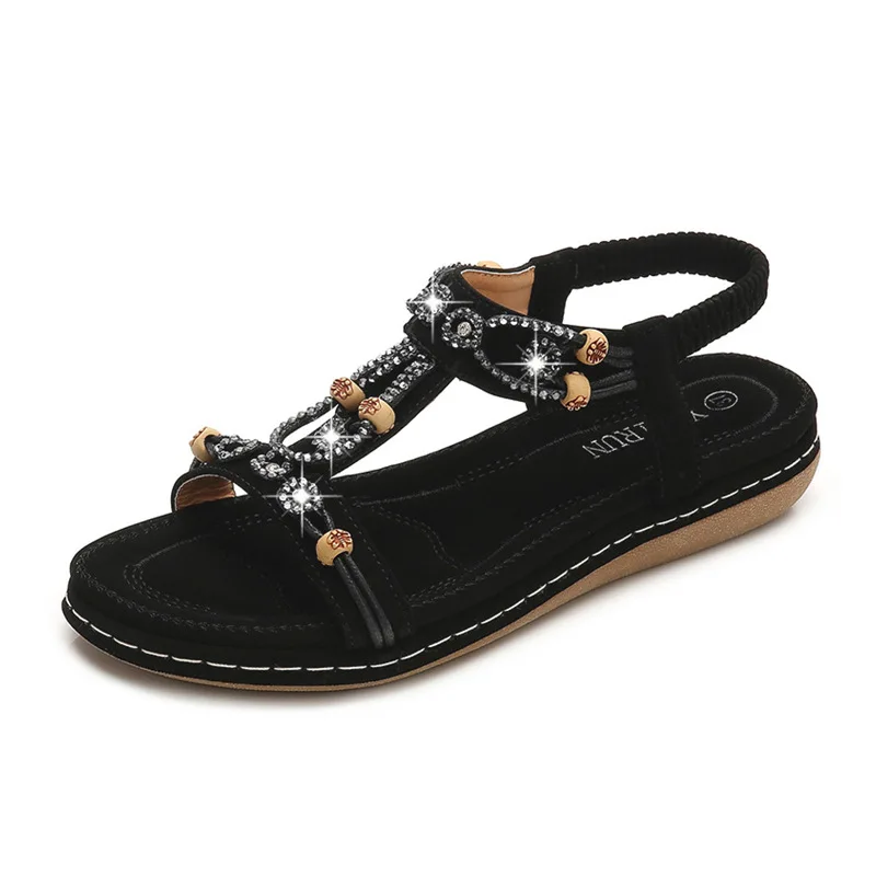

Fashion Bohemia Women Sandals Peep Toe Cute Summer Flats Shoes Ladies Outdoor Sandals Sandalias De Mujer Plus Size Feminino