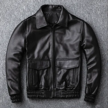 

2022 Leather Jacket Men Streetwear Korean Style Short Sheepskin Coat Men Clothing Casaul Motorcycle Men Clothing