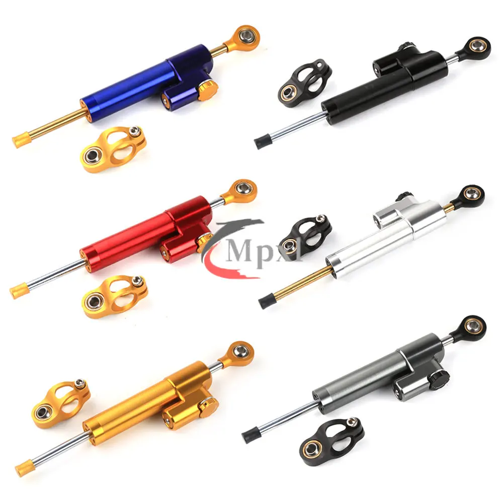 

Motorcycle Handlebar Accessories Titanium Ruler Universal Shock Absorber Direction Damper Steering Stabilizer Damper