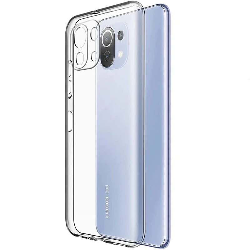 

High Quality Clear Silicone Phone Case On For Xiaomi Mi 11 Lite Ultra Pro Ultra Thin Soft Case For Mi 11T 11i 11X Fundas Xiomi