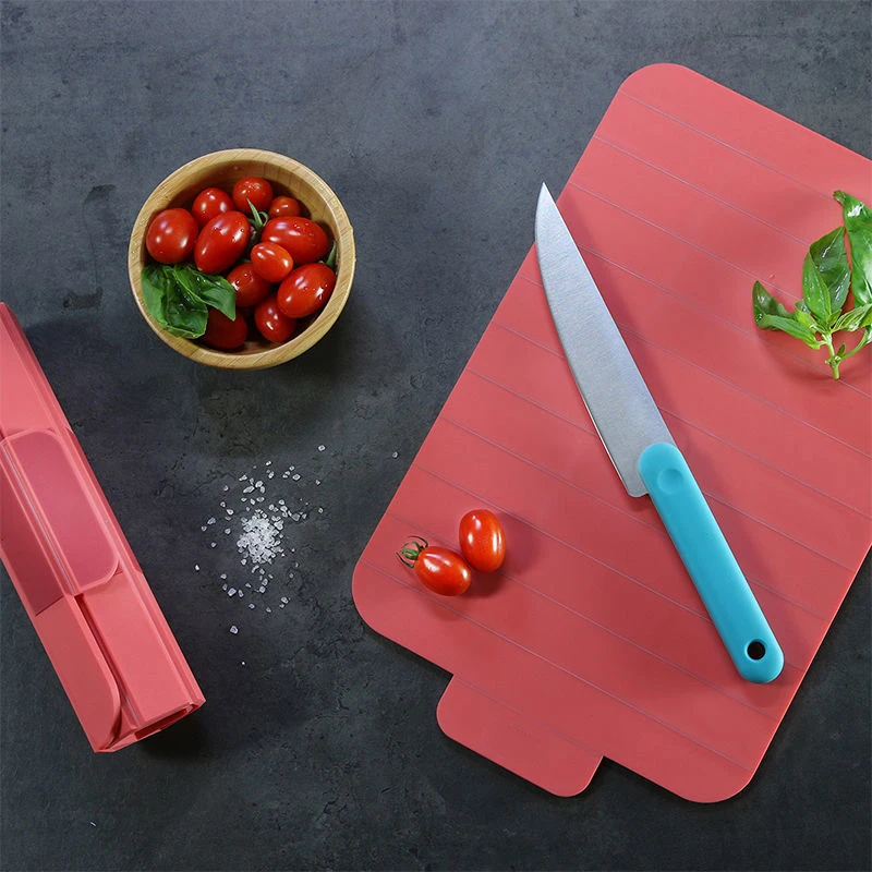 

Folding Cutting Board Portable Non Slip Meat Fruit Vegetable Food Cut Chopping Block Silicone Home Kitchen Supplies