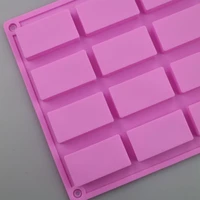 20 cavities diy handmade soap moulds rectangle shaped silicone mousse mold kitchen baking gadgets diy baking accessories