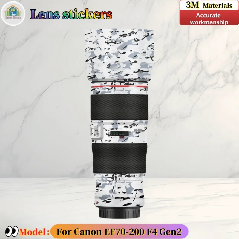 Наклейка на объектив камеры Canon EF70-200F4 Gen2