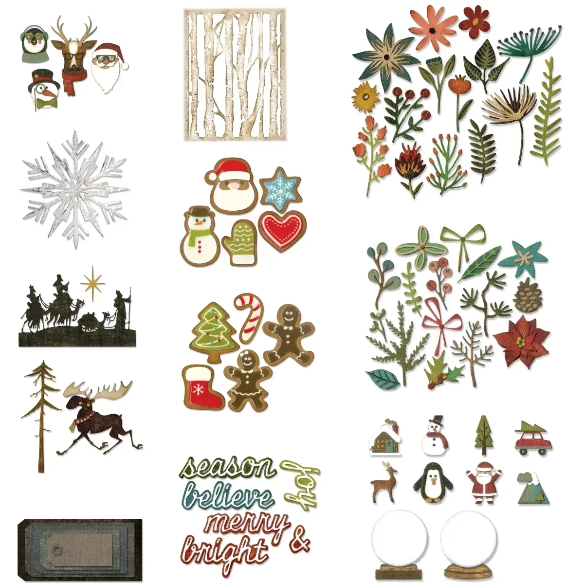 Название товара wholesale Праздничный олень Подарок Алфавит Металлические штампы