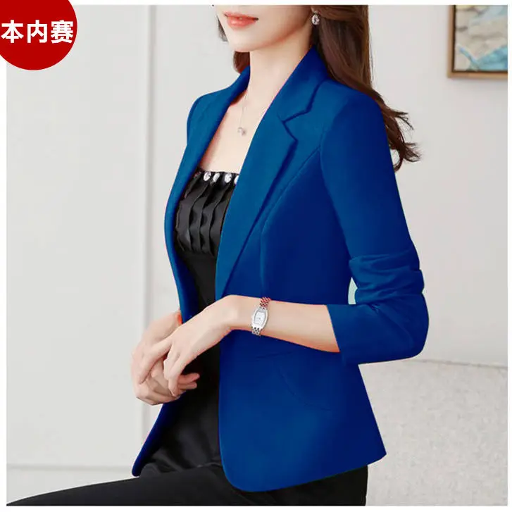 Blazer Women Suit Jacket Long Sleeve Short Women's Clothing 2022 Spring Autumn Leisure Blazers Suit Veste Femme Office Ladies