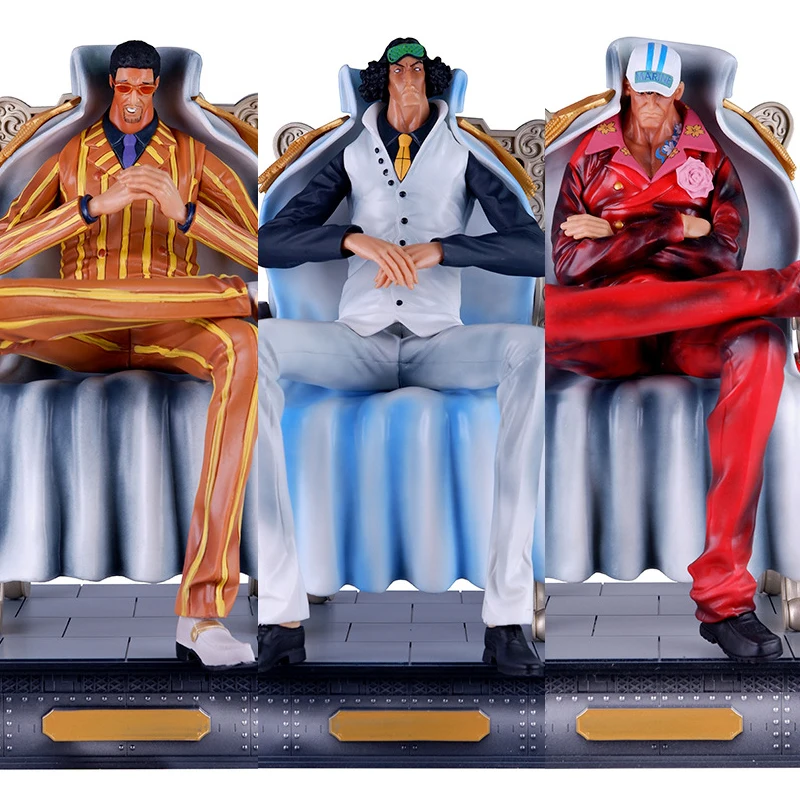 

One Piece Admiral Of The Navy Headquarters Sakazuki Borsalino Kuzan Seated Action Figure Anime Model PVC Figurine Toys Gifts