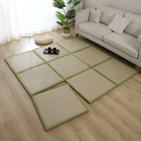 japanese rattan folding mat thick carpet for living room tatami mat summer student child nap sleeping pad floor bedroom rug play