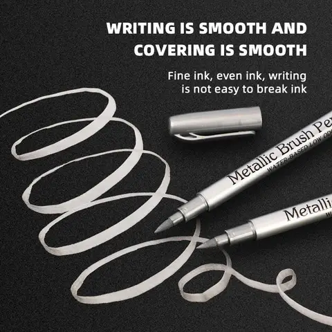 SEVENWELL Металлические маркеры, золотой/серебряный цвет