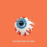 for airpods 3 pro case silicone case 3d model eyeball for airpods pro bluetooth soft wireless headset protective case