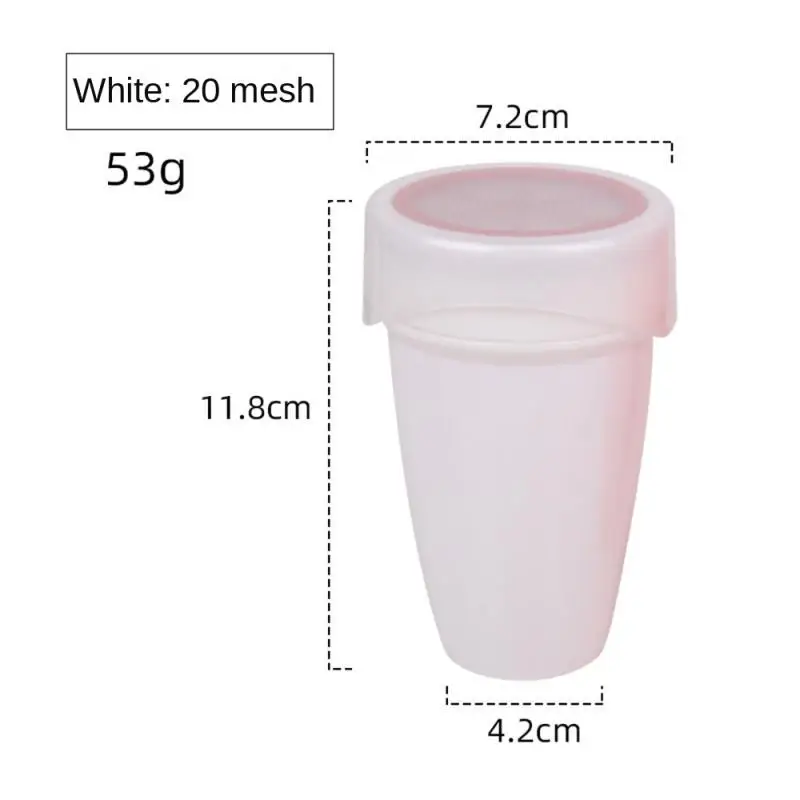 

Two Colors Sieve Container Dusting Tank Multiple Uses Mizi Grid Design Moisture-proof Powder Spreader Barbecue Sieve Powder Tank